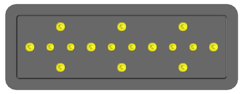 Example of a proposed pin assingment and results of an electromagnetic field alaysis